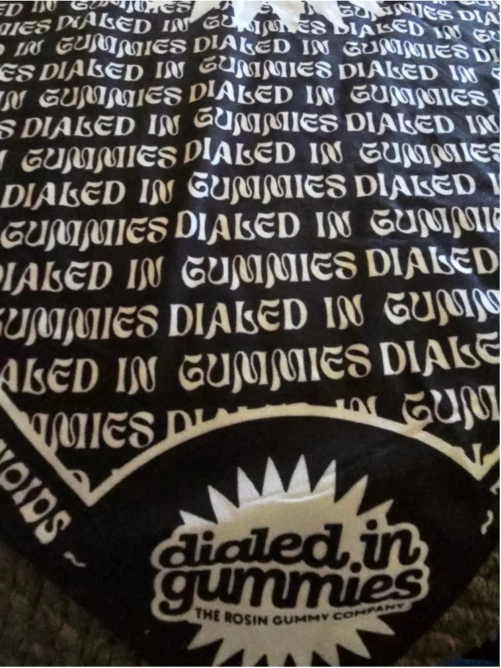 Charcoal White MaryJane Bandana Scarf Festival Rave Summer Concert Multi Purpose